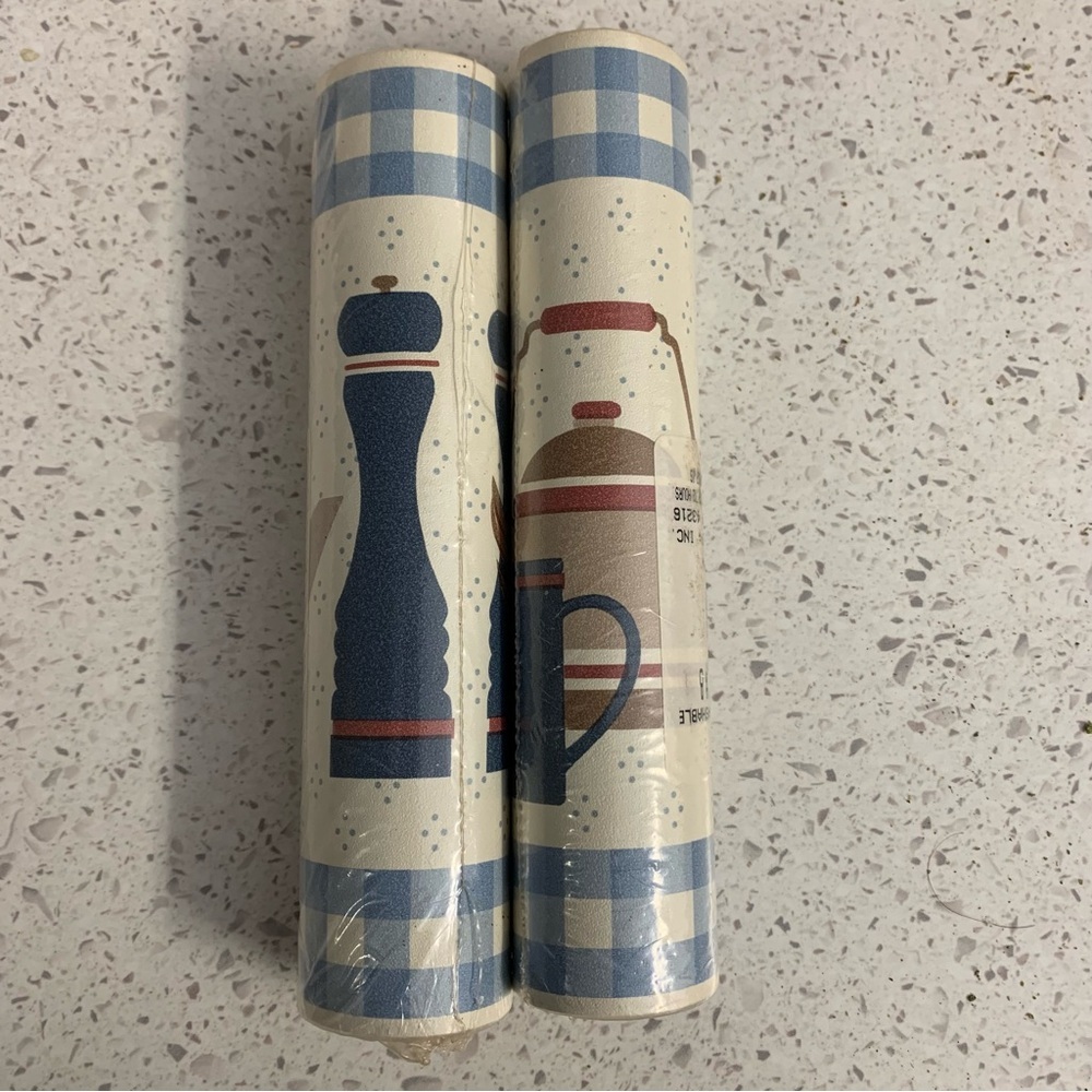 Vintage 90/00s Kitchen Wallpaper Rolls (2)